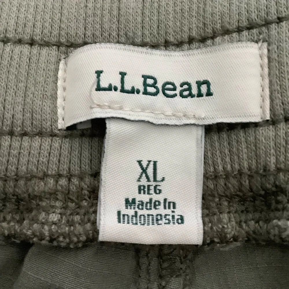 L.L. Bean 505027 Stretch Ripstop Olive Pull On Pants, Size XL Reg - Picture 3 of 9
